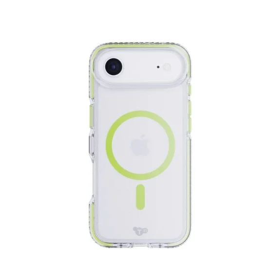 Tech21 Appleiphone 17 Air Evocrystal W/Magsafe _ Clear/Glow Green